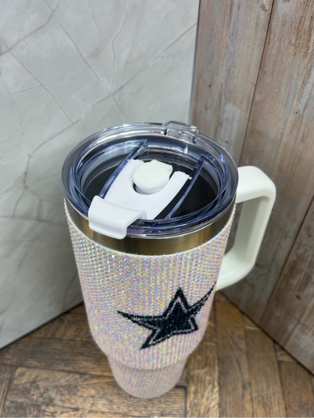 Dallas Cowboys Officially Licensed Game Day Rhinestone Bling 40 oz Tumbler - Picture 7 of 11